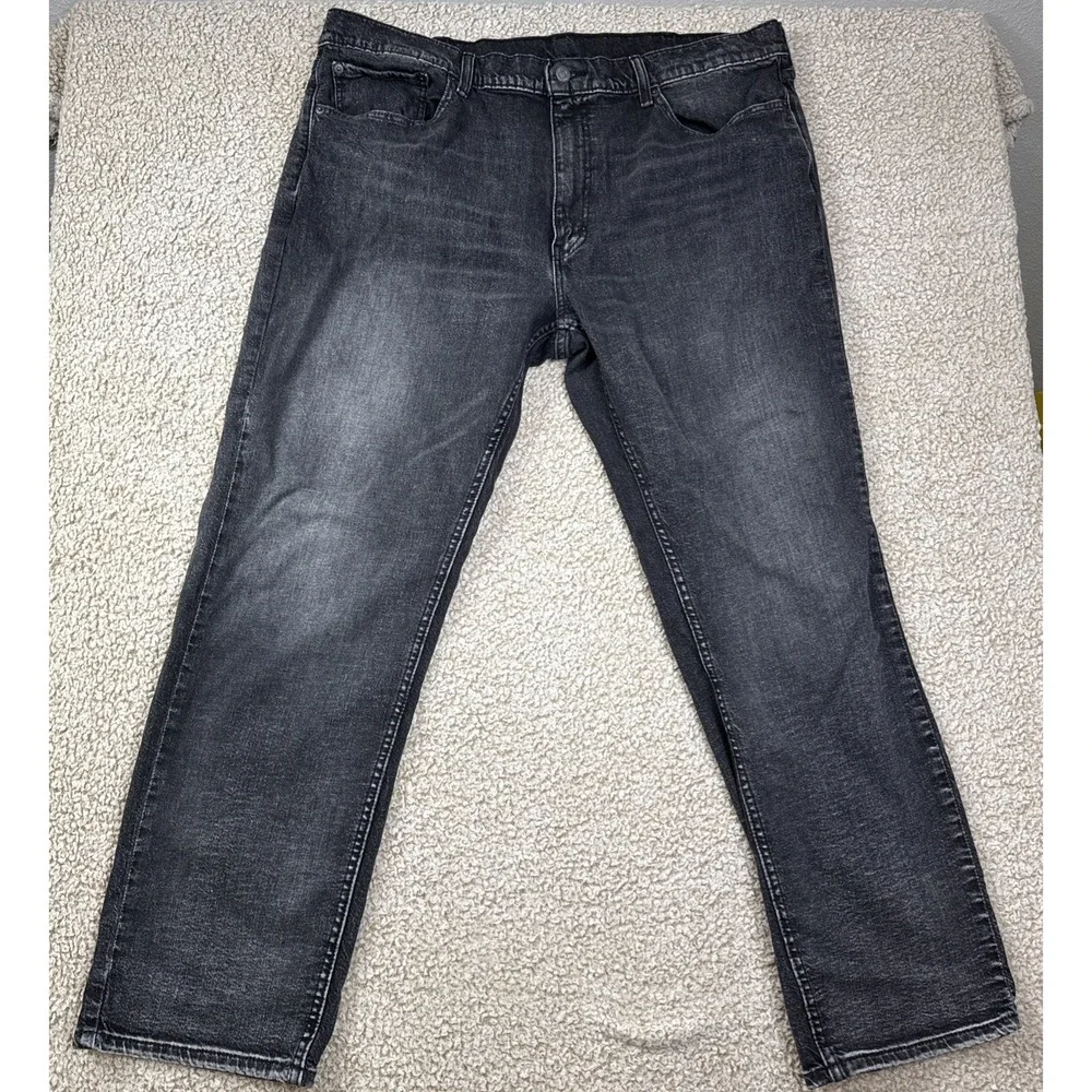Levis 559 Relaxed Fit Straight Leg Men's Size 40X32 Black Denim Jeans Stretch
